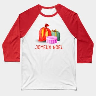 French Christmas Gift France Joyeux Noel Baseball T-Shirt